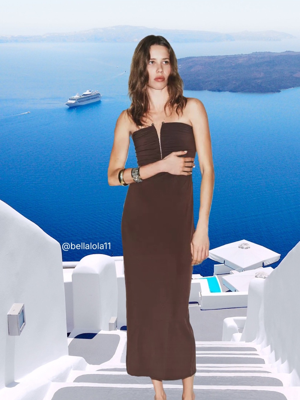 NEW STRAPLESS DRESS